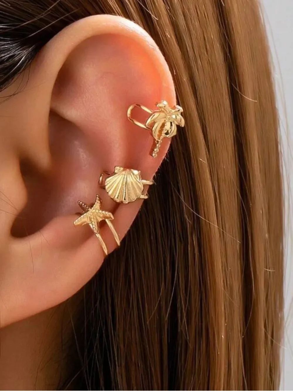Starfish ear cuff N2210